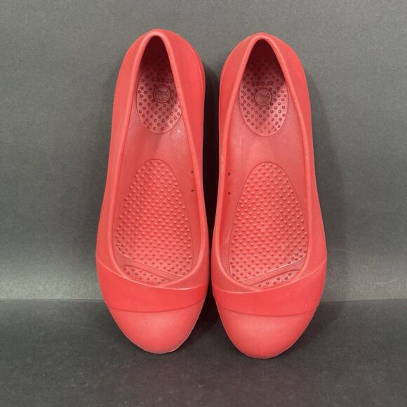 Crocs Gianna Ballet Flats - Women's Size 4 - Crimson Red - Slip-Ons - Picture 4 of 6